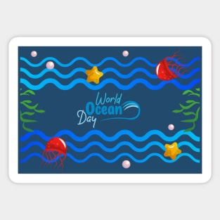 World Ocean Day: Celebrate the Beauty of the Ocean Sticker